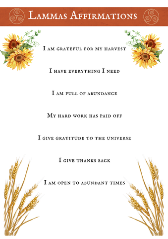 Lammas Transitional Journal - Instant Download