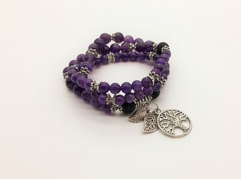 Amethyst Creativity, Meditation & spirituality Aroma Jewellery