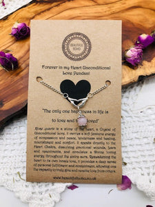 Forever In My Heart Rose Quartz Unconditional Love Pendant