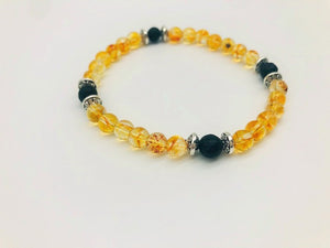 Solar Plexus Chakra Balancing Citrine Aroma Holistic Healing Bracelet